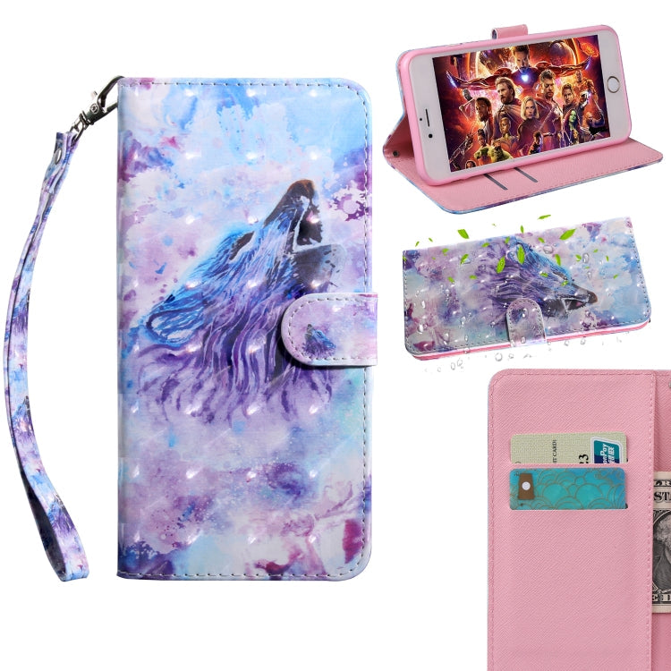 3D Painting Pattern Coloured Drawing Horizontal Flip TPU + PU Leather Case with Holder & Card Slots & Wallet, For Huawei P20 Pro, For Huawei Y5