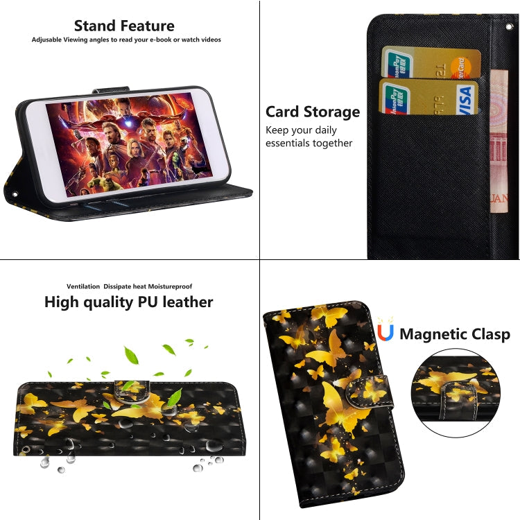 3D Painting Pattern Horizontal Flip TPU + PU Leather Case with Holder & Card Slots & Wallet, For Huawei Mate 20 Lite, For Huawei Honor 20i