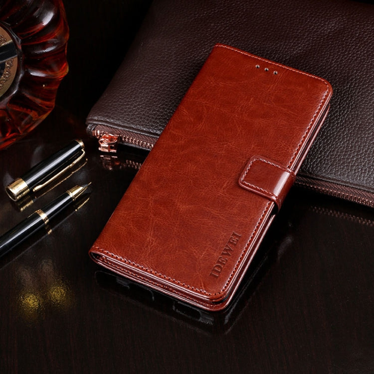 idewei Crazy Horse Texture Horizontal Flip Leather Case with Holder & Card Slots & Wallet, For Huawei nova 8 SE, For Huawei P smart 2021, For HTC Desire 20+