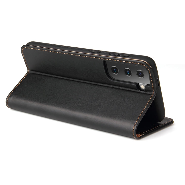 Fierre Shann PU Genuine Leather Texture Horizontal Flip Leather Case with Holder & Card Slots & Wallet, For Samsung Galaxy S21 5G, For Samsung Galaxy S21+ 5G, For Samsung Galaxy S21 Ultra 5G