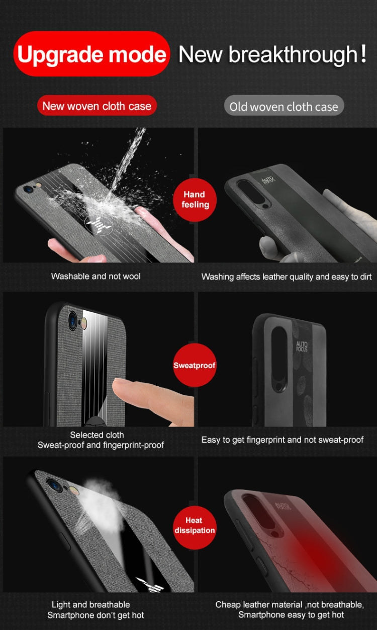 XINLI Stitching Cloth Textue Shockproof TPU Protective Case with Ring Holder, For iPhone 6 / 6s, For iPhone 6 Plus / 6s Plus