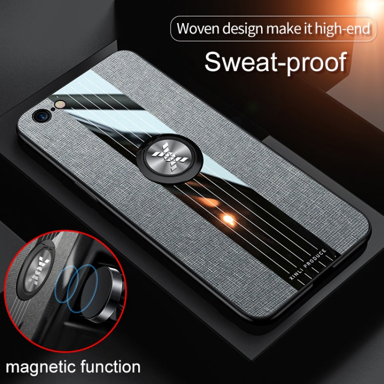 XINLI Stitching Cloth Textue Shockproof TPU Protective Case with Ring Holder, For iPhone 6 / 6s, For iPhone 6 Plus / 6s Plus