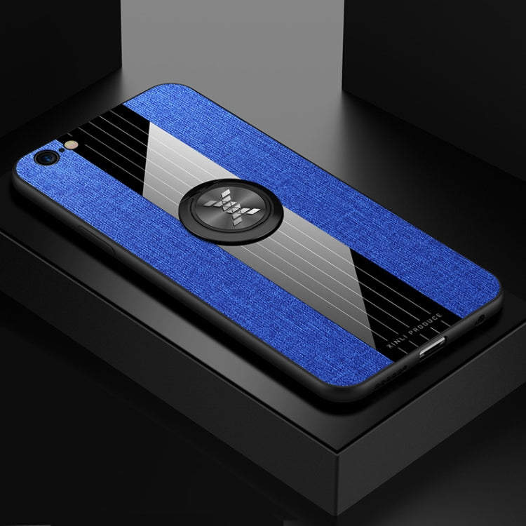 XINLI Stitching Cloth Textue Shockproof TPU Protective Case with Ring Holder, For iPhone 6 / 6s, For iPhone 6 Plus / 6s Plus