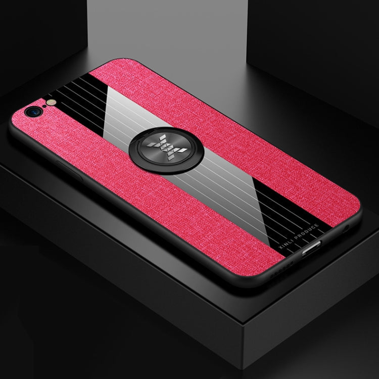 XINLI Stitching Cloth Textue Shockproof TPU Protective Case with Ring Holder, For iPhone 6 / 6s, For iPhone 6 Plus / 6s Plus