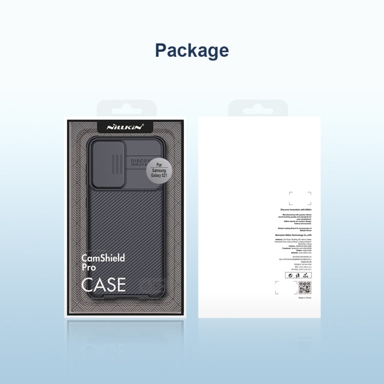 NILLKIN Black Mirror Pro Series Camshield Full Coverage Dust-proof Scratch Resistant Phone Case, For Samsung Galaxy S21 5G, For Samsung Galaxy S21 Ultra 5G