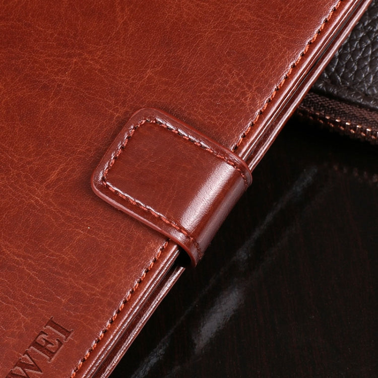 idewei Crazy Horse Texture Horizontal Flip Leather Case with Holder & Card Slots & Wallet, For Motorola Moto One 5G Ace, For OPPO A55, For OPPO Realme V15