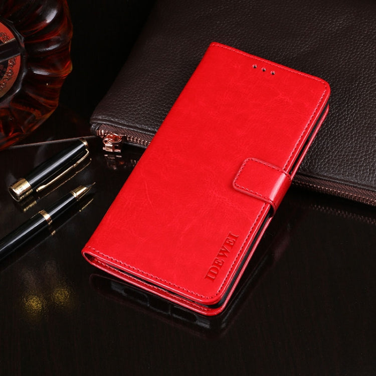 idewei Crazy Horse Texture Horizontal Flip Leather Case with Holder & Card Slots & Wallet, For OPPO Realme C25, For OPPO Realme GT Neo, For TCL 20 SE
