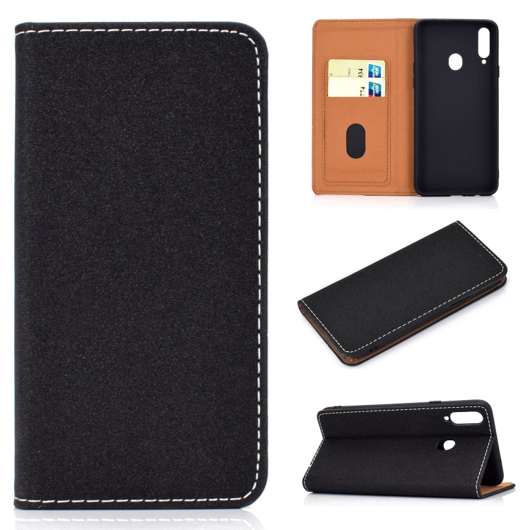 Solid Color Magnetic Horizontal Flip Leather Case with Card Slot & Holder, For Galaxy A10s, For Galaxy A30, For Galaxy A40, For Galaxy A50, For Galaxy Note 10