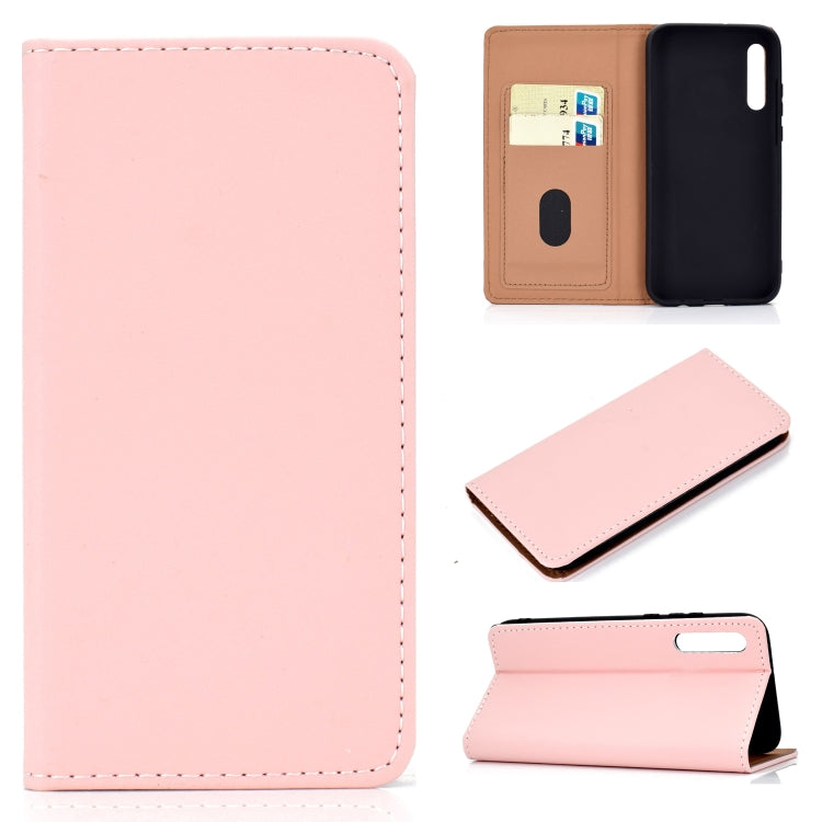 Solid Color Magnetic Horizontal Flip Leather Case with Card Slot & Holder, For Galaxy A10s, For Galaxy A30, For Galaxy A40, For Galaxy A50