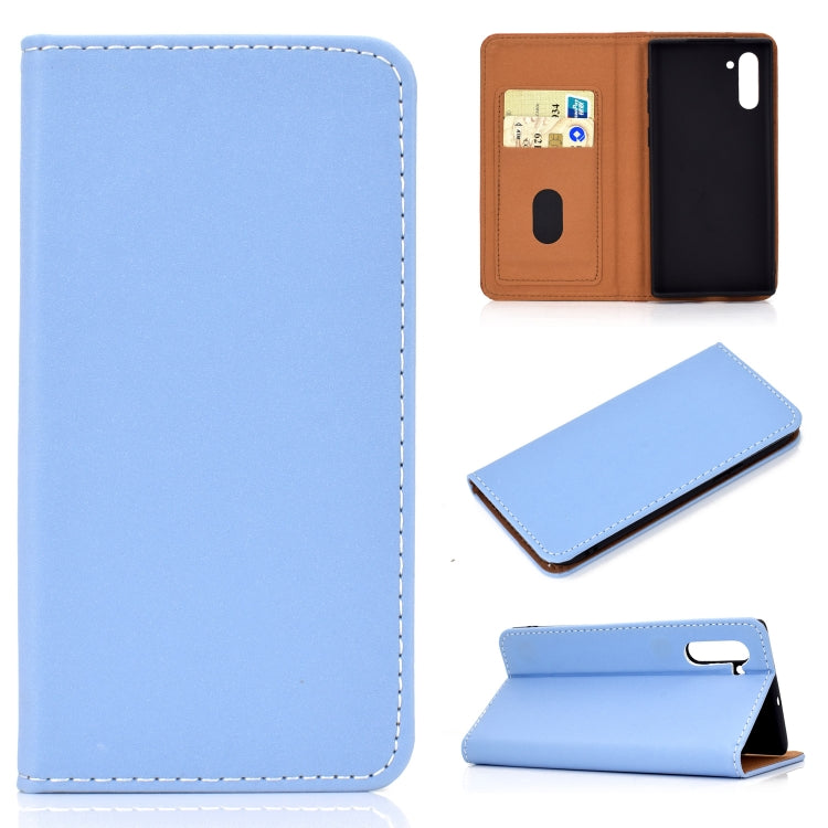 Solid Color Magnetic Horizontal Flip Leather Case with Card Slot & Holder, For Galaxy A10s, For Galaxy A30, For Galaxy A40, For Galaxy A50