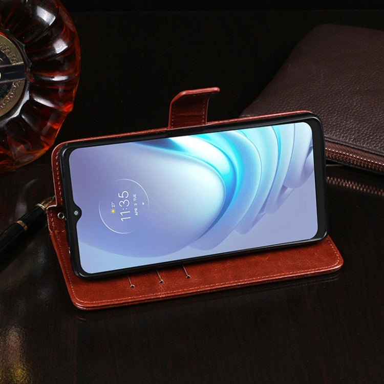 idewei Crazy Horse Texture Horizontal Flip Leather Case with Holder & Card Slots & Wallet, For Motorola Moto G50, For Nokia 1.4, For OPPO A53s 5G