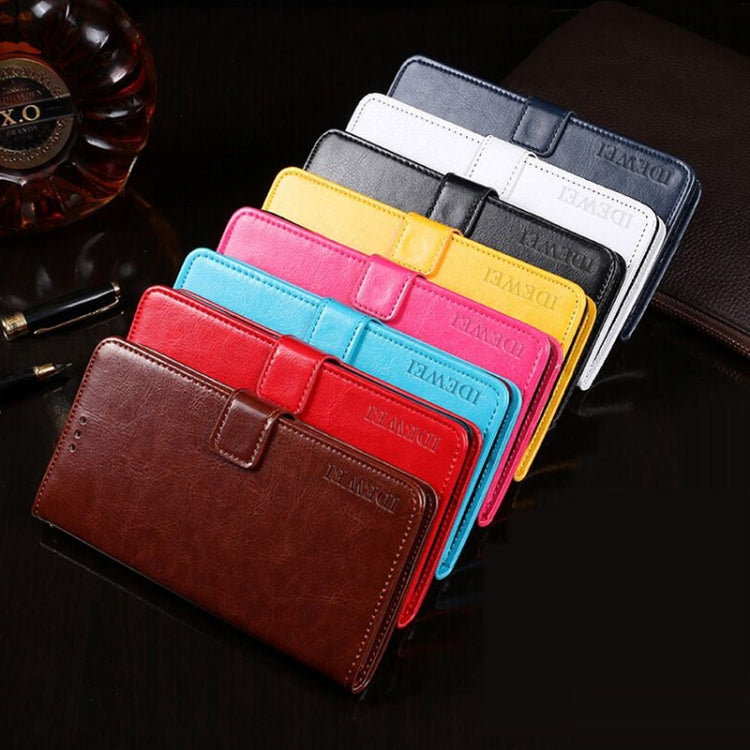 idewei Crazy Horse Texture Horizontal Flip Leather Case with Holder & Card Slots & Wallet, For Nokia C20 Plus, For OPPO Realme C11 (2021), For vivo V21e 4G