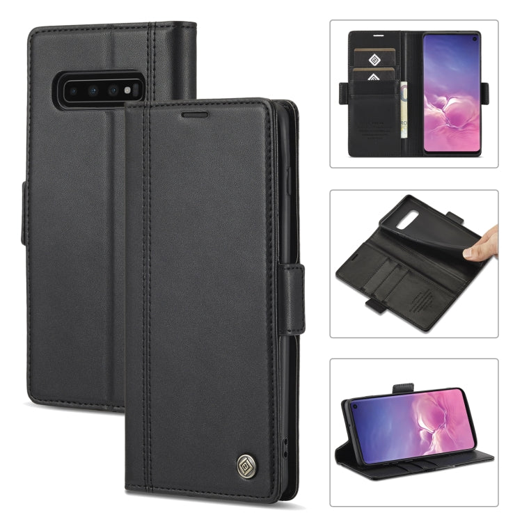 LC.IMEEKE Magnetic Buckle PU + TPU Horizontal Flip Leather Case with Holder & Card Slots & Wallet, For Samsung Galaxy S10, For Samsung Galaxy S10+, For Samsung Galaxy S20, For Samsung Galaxy S20+