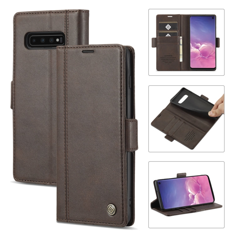 LC.IMEEKE Magnetic Buckle PU + TPU Horizontal Flip Leather Case with Holder & Card Slots & Wallet, For Samsung Galaxy S10, For Samsung Galaxy S10+, For Samsung Galaxy S20, For Samsung Galaxy S20+