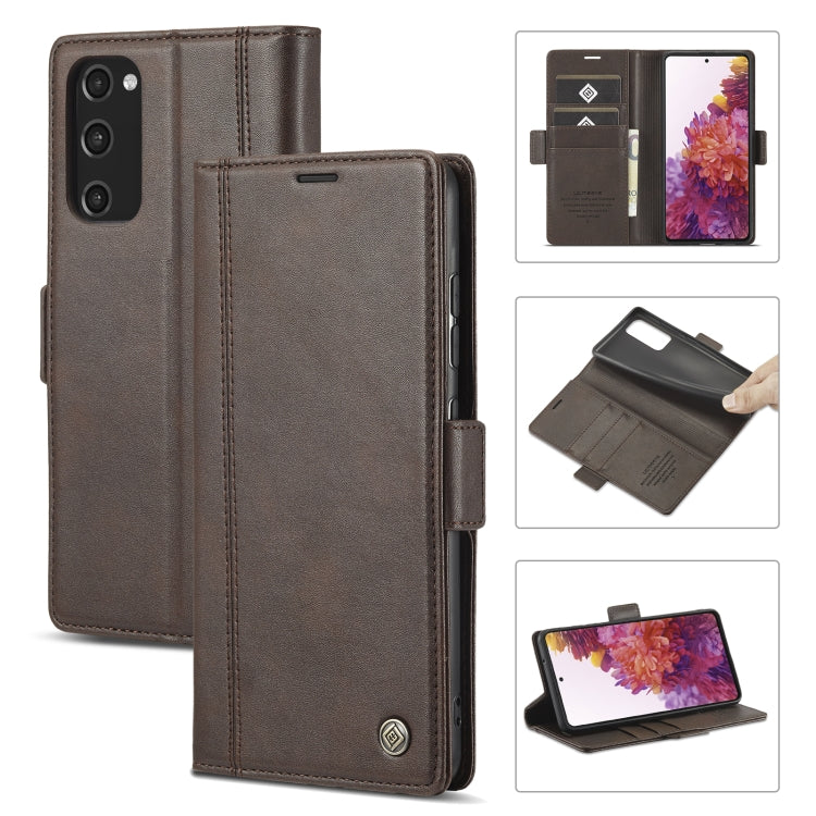 LC.IMEEKE Magnetic Buckle PU + TPU Horizontal Flip Leather Case with Holder & Card Slots & Wallet, For Samsung Galaxy S10, For Samsung Galaxy S10+, For Samsung Galaxy S20, For Samsung Galaxy S20+