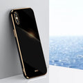XINLI Straight Edge 6D Electroplate TPU Phone Case, For iPhone X, For iPhone XR, For iPhone XS