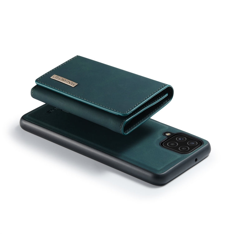 DG.MING M1 Series 3-Fold Multi Card Wallet + Magnetic Back Cover Shockproof Case with Holder Function, For Samsung Galaxy A22 4G