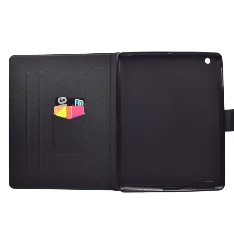 TPU Horizontal Flip Leather Case with Holder & Card Slot & Sleep / Wake-up Function, For iPad 4, For iPad 10.2 / 10.5, For iPad 9.7 (2017)