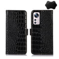 Crocodile Top Layer Cowhide Leather Phone Case, For Xiaomi 12 Pro, For Samsung Galaxy S22+ 5G, For Samsung Galaxy S22 Ultra 5G, For Samsung Galaxy S22 5G