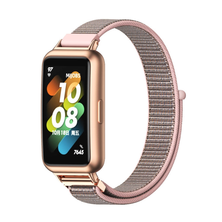 Mijobs Breathable Nylon Watch Band, For Huawei Band 7 / 7 NFC
