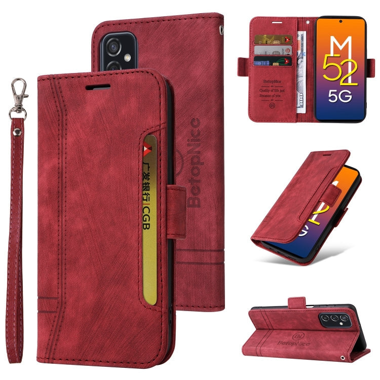 BETOPNICE Dual-side Buckle Leather Phone Case, For Samsung Galaxy A73 5G, For Samsung Galaxy M33 5G, For Samsung Galaxy M52 5G, For Samsung Galaxy M53 5G