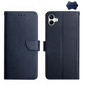 Genuine Leather Fingerprint-proof Flip Phone Case, For Samsung Galaxy A04E, For Samsung Galaxy A14 5G, For OnePlus Nord N300