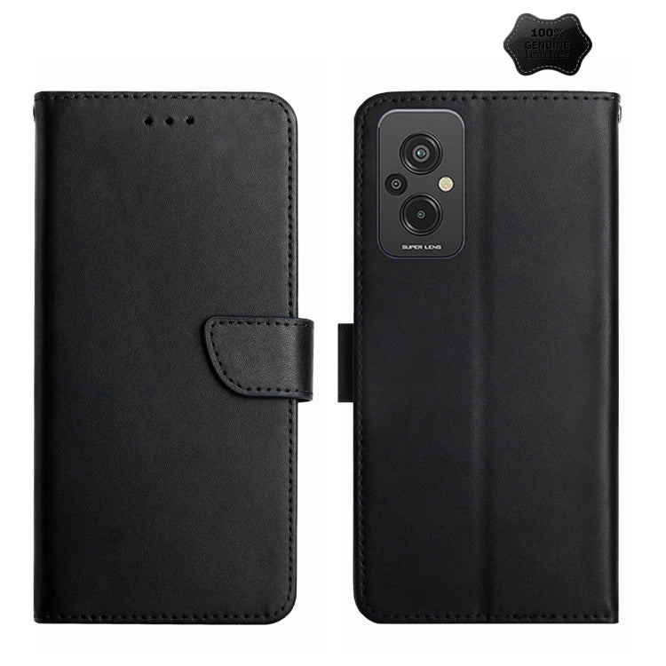 Genuine Leather Fingerprint-proof Flip Phone Case, For Xiaomi Redmi 11 Prime 4G, For Xiaomi Redmi 11 Prime 5G, For Xiaomi Redmi Note 12 China, For Xiaomi Redmi Note 12 Pro 5G China, For Xiaomi Redmi Note 12 Pro+ China/12 Explorer...