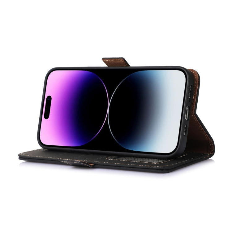 Genuine Leather Magnetic RFID Leather Phone Case, For iPhone 13 Pro Max, For iPhone 13 Pro, For iPhone 13, For iPhone 14 Plus, For iPhone 14 Pro Max, For iPhone 14 Pro