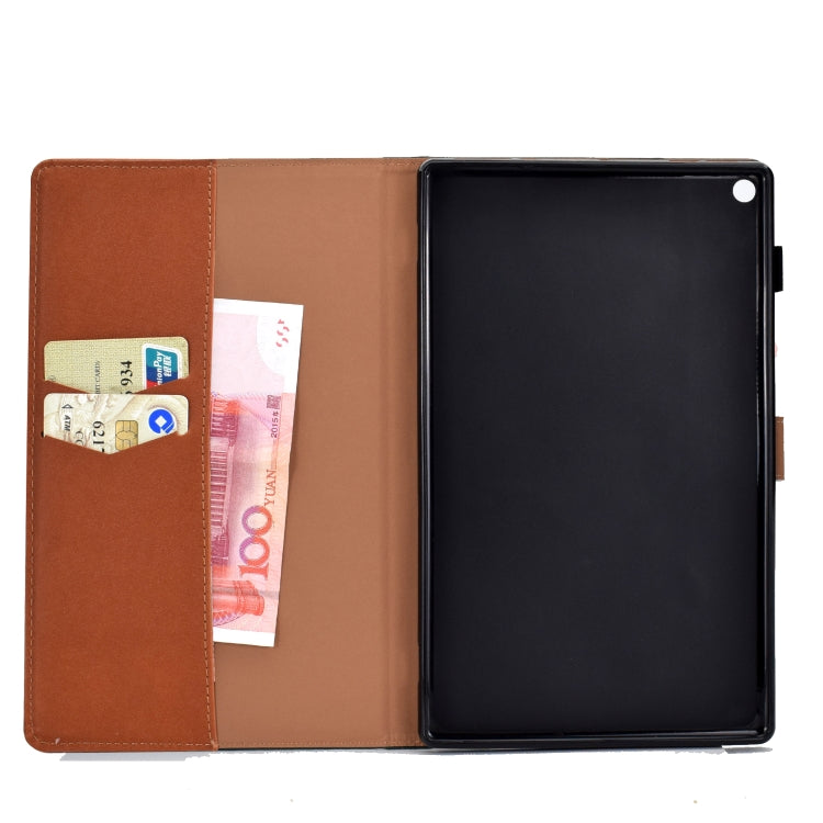 Solid Color Tablet PC Universal Magnetic Horizontal Flip Leather Case with Card Slots & Holder, For Kindle Fire HD10 2015 / 2017, For Kindle Paperwhite 4 / 3 / 2 / 1, For Galaxy Tab A 10.1(2016) T580, For Galaxy Tab A 10.1(2019) T510