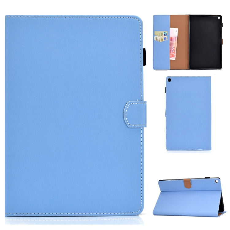 Solid Color Tablet PC Universal Magnetic Horizontal Flip Leather Case with Card Slots & Holder, For Kindle Fire HD8 2016 / 2017, For Kindle Fire HD10 2015 / 2017, For Kindle Paperwhite 4 / 3 / 2 / 1, For Galaxy Tab A 10.1(2016) T580