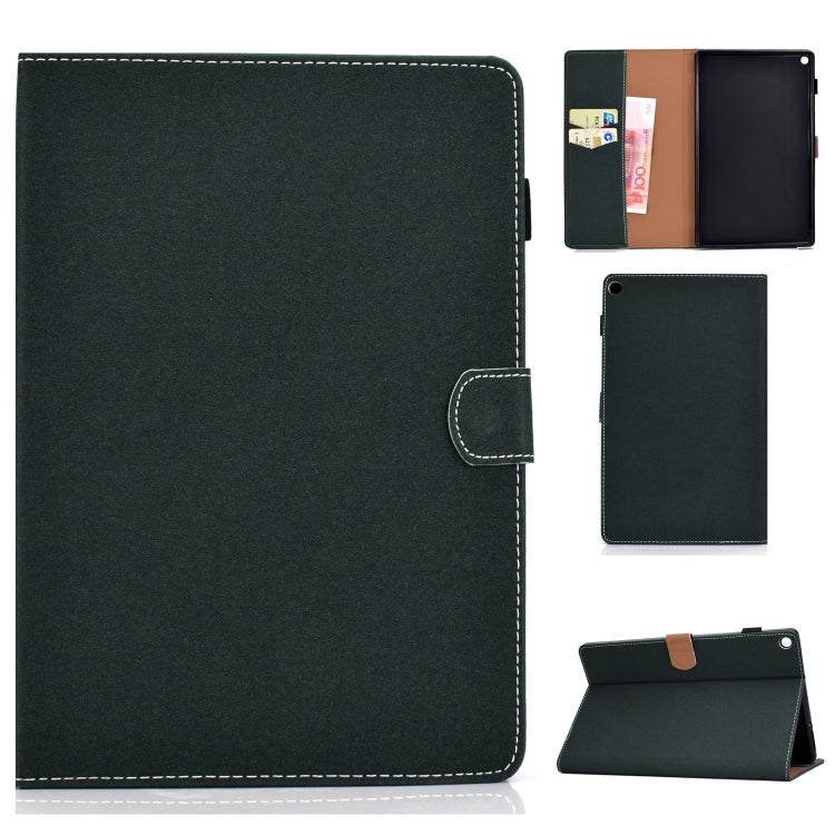 Solid Color Tablet PC Universal Magnetic Horizontal Flip Leather Case with Card Slots & Holder, For Kindle Fire HD8 2016 / 2017, For Kindle Fire HD10 2015 / 2017, For Kindle Paperwhite 4 / 3 / 2 / 1, For Galaxy Tab A 10.1(2016) T580