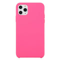 For iPhone 11 Solid Color Solid Silicone  Shockproof Case (Hibiscus Pink), For iPhone 11