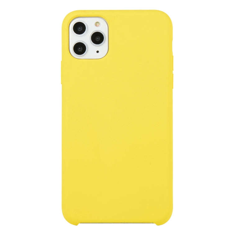 For iPhone 11 Solid Color Solid Silicone  Shockproof Case (Hibiscus Pink), For iPhone 11