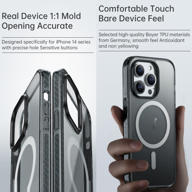 Rock Crystal Armor Shockproof Magsafe Phone Case, For iPhone 14 Pro Max