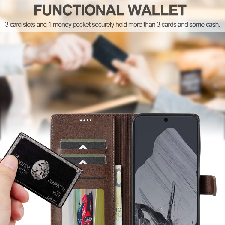 LC.IMEEKE Calf Texture Flip Leather Phone Case, For Google Pixel 9 Pro XL, For Google Pixel 9 / 9 Pro, For Google Pixel 8a, For Google Pixel 8
