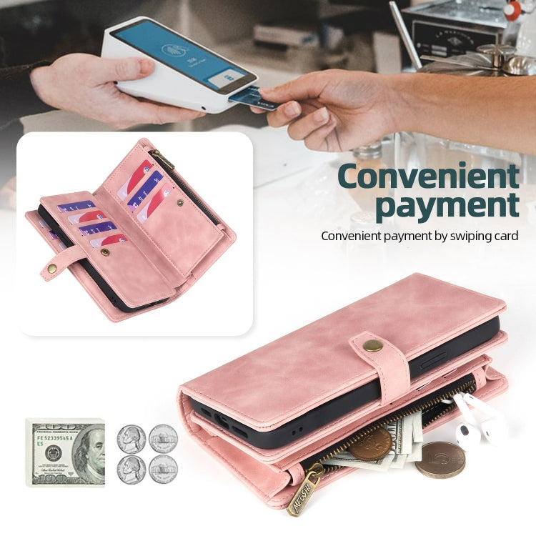 Zipper Wallet Magnetic Detachable Leather Phone Case, For Samsung Galaxy A22 5G, For Samsung Galaxy A32 5G, For Samsung Galaxy A32 4G, For Samsung Galaxy A33 5G, For Samsung Galaxy A42 5G, For Samsung Galaxy A50, For Samsung Galaxy A51 4G...