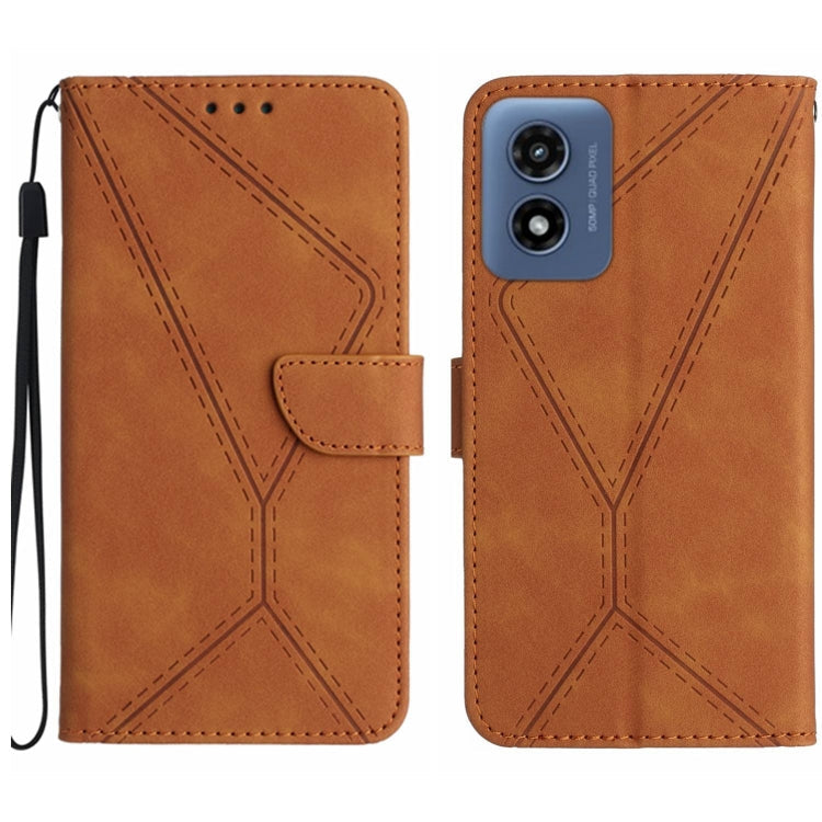 Stitching Embossed Leather Phone Case, For Motorola Moto G34 5G, For Motorola Moto G Play 4G 2024, For Motorola Moto G Play 5G 2024, For Motorola Moto G Power 5G 2024