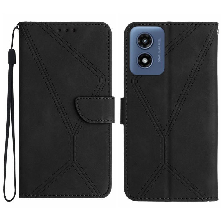 Stitching Embossed Leather Phone Case, For Motorola Moto G34 5G, For Motorola Moto G Play 4G 2024, For Motorola Moto G Play 5G 2024, For Motorola Moto G Power 5G 2024