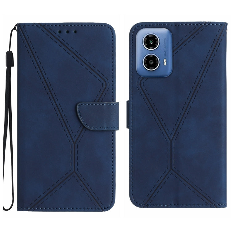 Stitching Embossed Leather Phone Case, For Motorola Moto G85 5G, For Motorola Edge 5G 2024, For Motorola Moto G Stylus 5G 2024, For Motorola Moto G04 / G24