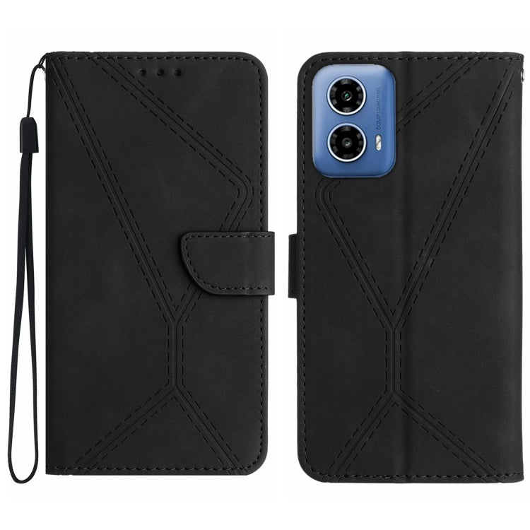 Stitching Embossed Leather Phone Case, For Motorola Moto G Play 2025, For Motorola Moto G75 5G, For Motorola Moto G35 5G, For Motorola Moto G55 5G