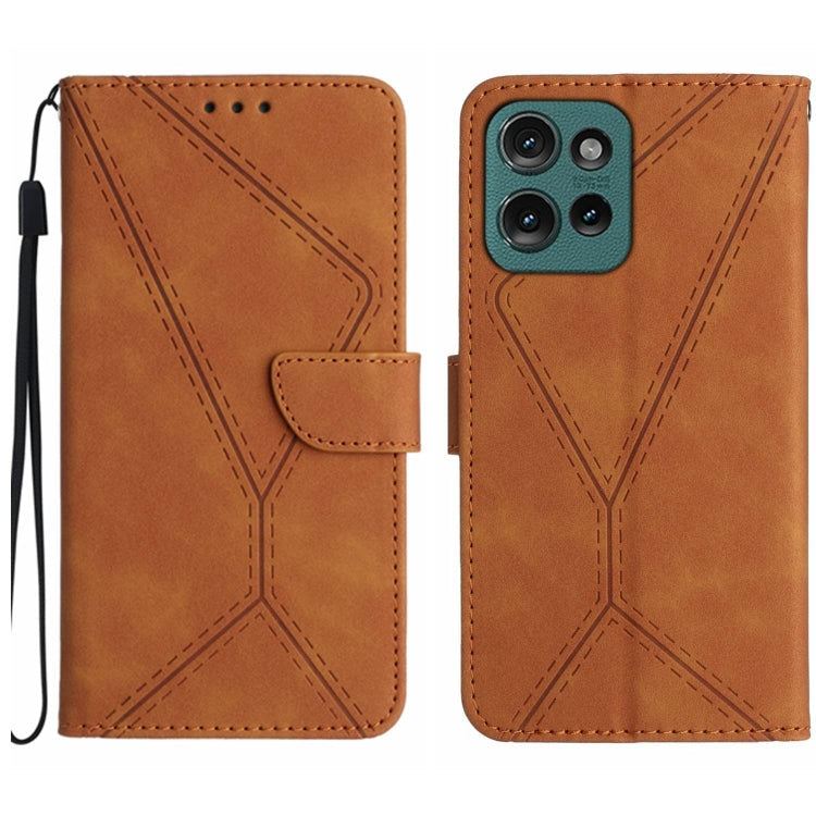 Stitching Embossed Leather Phone Case, For Motorola Moto G Play 2025, For Motorola Moto G75 5G, For Motorola Moto G35 5G, For Motorola Moto G55 5G
