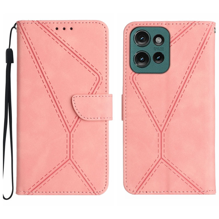 Stitching Embossed Leather Phone Case, For Motorola Moto G Play 2025, For Motorola Moto G75 5G, For Motorola Moto G35 5G, For Motorola Moto G55 5G