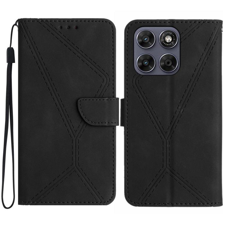 Stitching Embossed Leather Phone Case, For Motorola Moto G37 5G, For Motorola Edge 70 Pro 5G, For Motorola Edge 70 Fusion 5G, For Motorola Moto G67 5G / G77 5G