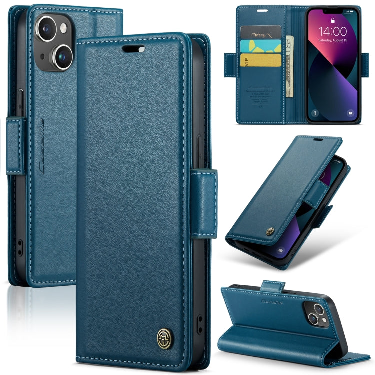 CaseMe 023 Butterfly Buckle Litchi Texture RFID Anti-theft Leather Phone Case, For iPhone 14, For iPhone 15 Pro Max, For iPhone 15 Pro, For iPhone 14 Plus