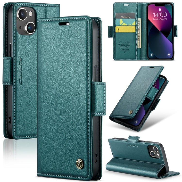 CaseMe 023 Butterfly Buckle Litchi Texture RFID Anti-theft Leather Phone Case, For iPhone 14, For iPhone 15 Pro Max, For iPhone 15 Pro, For iPhone 14 Plus