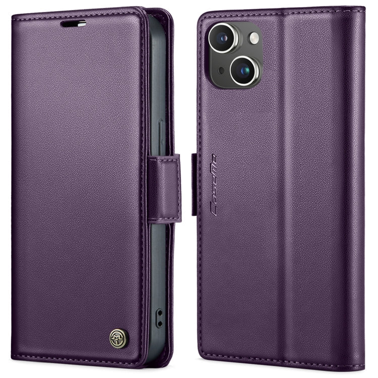 CaseMe 023 Butterfly Buckle Litchi Texture RFID Anti-theft Leather Phone Case, For iPhone 13, For iPhone 13 mini, For iPhone 13 Pro, For iPhone 13 Pro Max