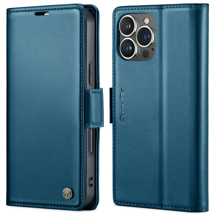 CaseMe 023 Butterfly Buckle Litchi Texture RFID Anti-theft Leather Phone Case, For iPhone 14, For iPhone 15 Pro Max, For iPhone 15 Pro, For iPhone 14 Plus