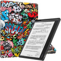 Painted Deformation TPU Leather Smart Tablet Case, For Kobo Elipsa 2E
