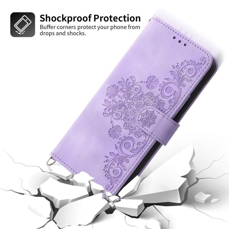 Skin Feel Flowers Embossed Wallet Leather Phone Case, For Honor 400 Lite Global, For Honor 400 Global 156.5mm, For Honor X8c 4G, For Honor X9c Global / Magic7 Lite