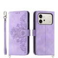 Skin Feel Flowers Embossed Wallet Leather Phone Case, For Honor 600 Global / 600 Pro Global, For Honor X9d 5G / X70 5G, For Honor X6c 4G / X5b / X5b Plus, For Honor 400 Pro Global 160.8mm
